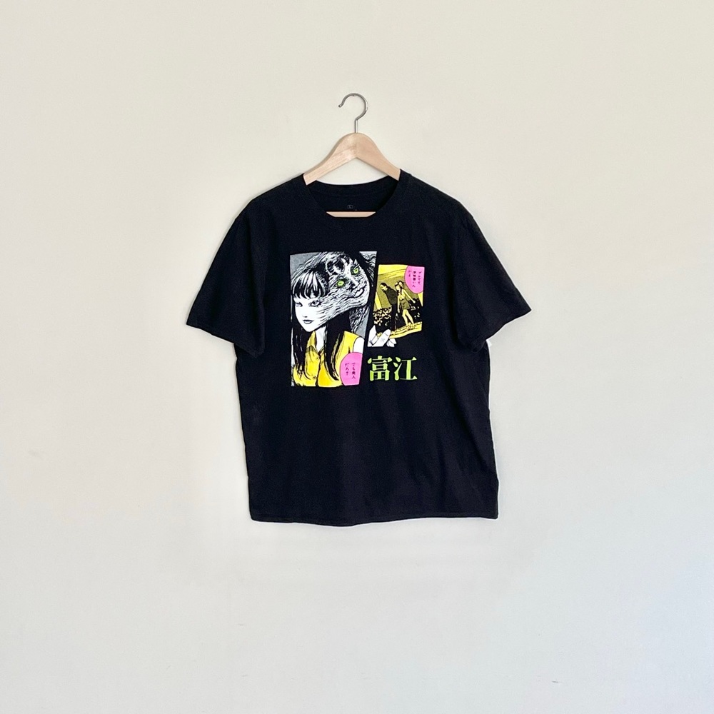 Junji Ito Collection Tomie Horror Anime Manga Black T Shirt Adult size Large